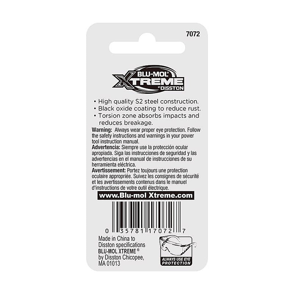Blu-Mol - E0217072 - Xtreme Torx 30 X 1 in. L Screwdriver Bit S2 Tool Steel 2 pc