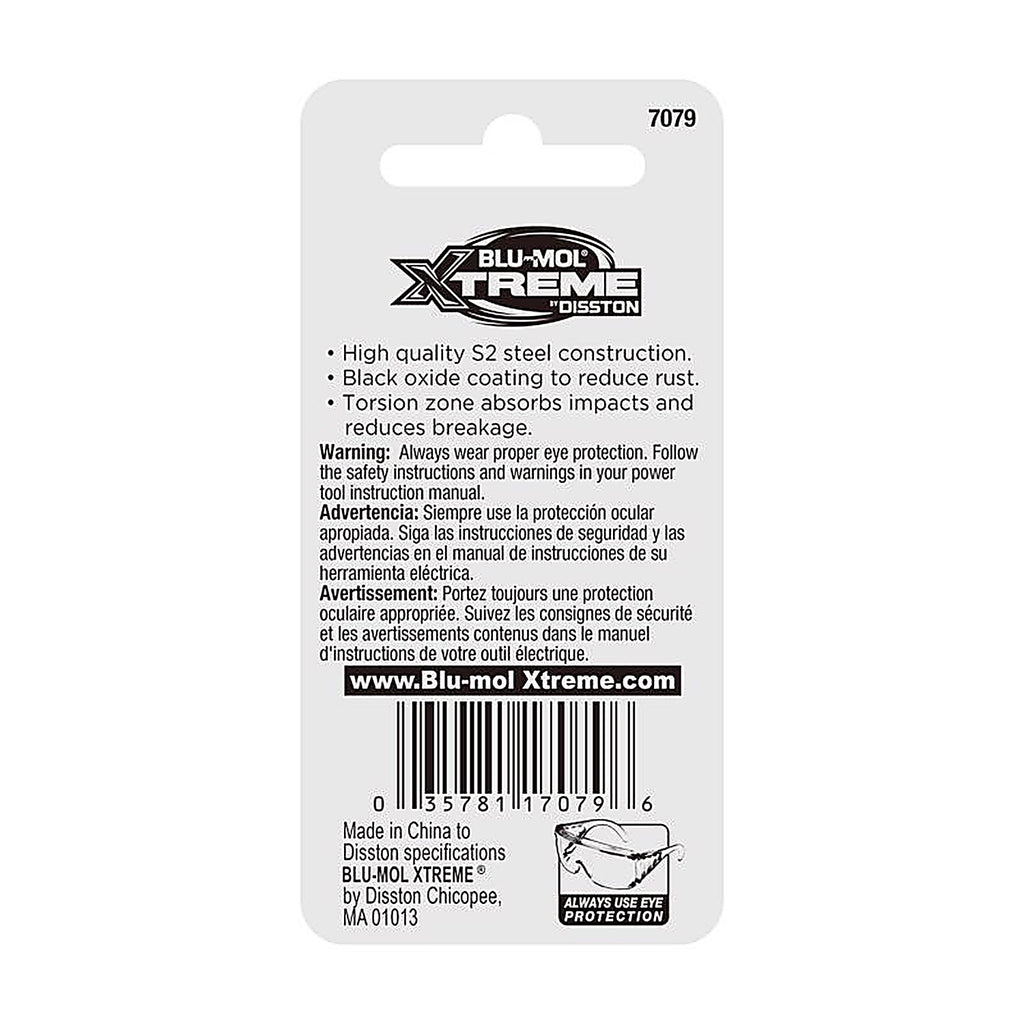 Blu-Mol - E0217079 - Xtreme Slotted 8-10 X 2 in. L Screwdriver Bit S2 Tool Steel 2 pc