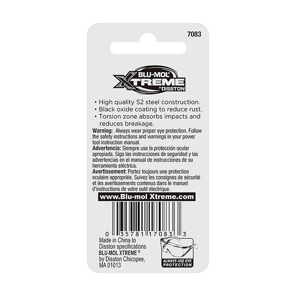Blu-Mol - E0217083 - Xtreme Square 3 X 2 in. L Screwdriver Bit S2 Tool Steel 2 pc