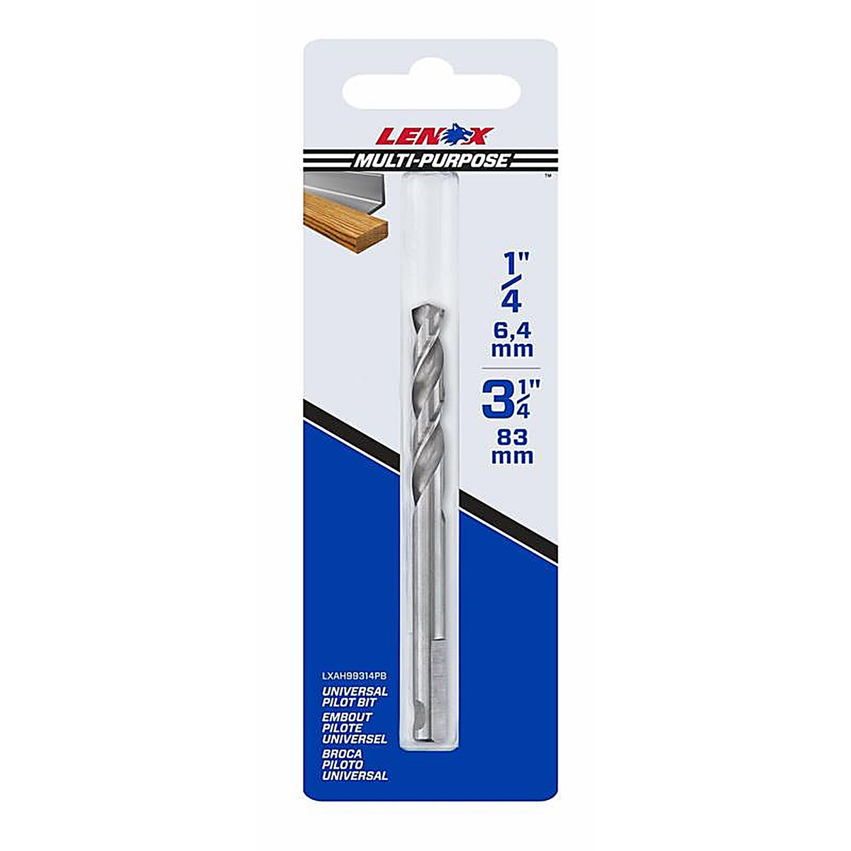 Lenox - LXAH99314PB - 1/4 in. High Speed Steel Hole Saw Pilot Bit 1 pc