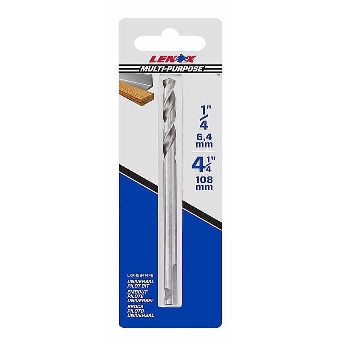 Lenox - LXAH99414PB - 1/4 in. High Speed Steel Hole Saw Pilot Bit 1 pc