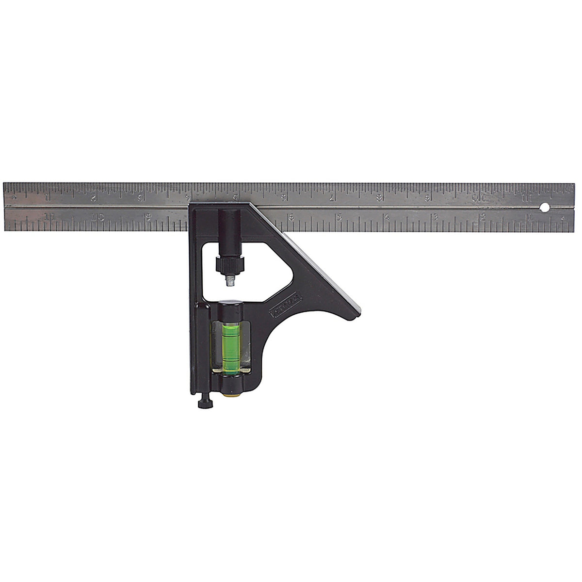 Stanley - 46-222 - 12 in. L x 3 in. H Steel English Combination Square Gray