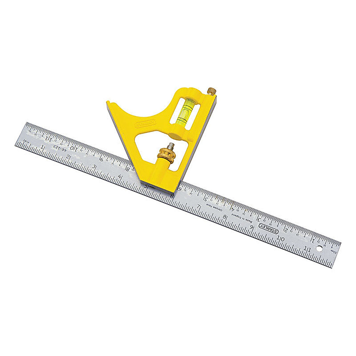 Stanley - 46-123 - 12 in. L x 3 in. H Steel English Combination Square Silver