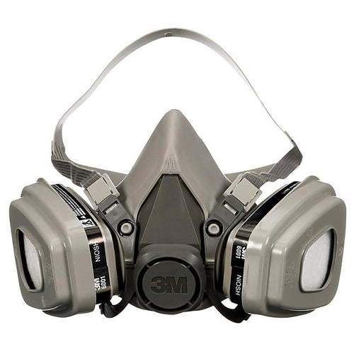 3M - 6211P1-DC - P95 Paint Project Half Face Respirator Valved Gray M 1 pc