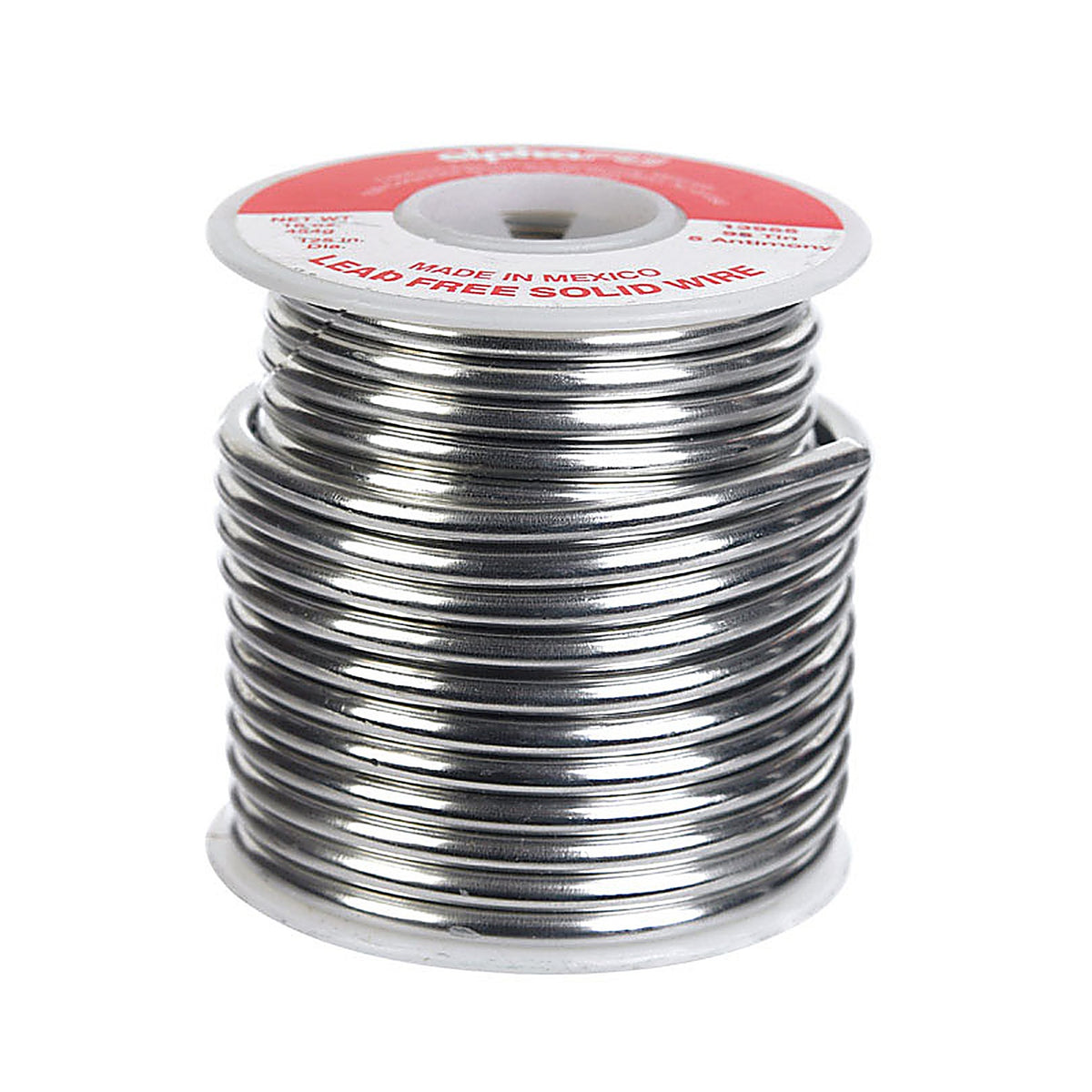 Alpha Fry - 13955 - 16 oz Lead-Free Solid Wire Solder 0.125 in. D Tin/Antimony 95/5 1 pc