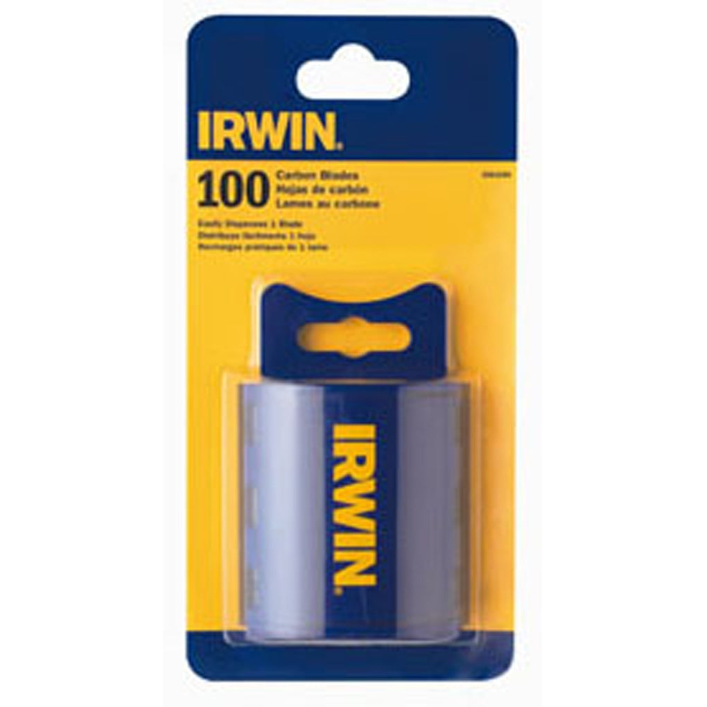 IRWIN - 2083200 - Traditional Carbon Utility Blades with Dispenser, 100 Pack