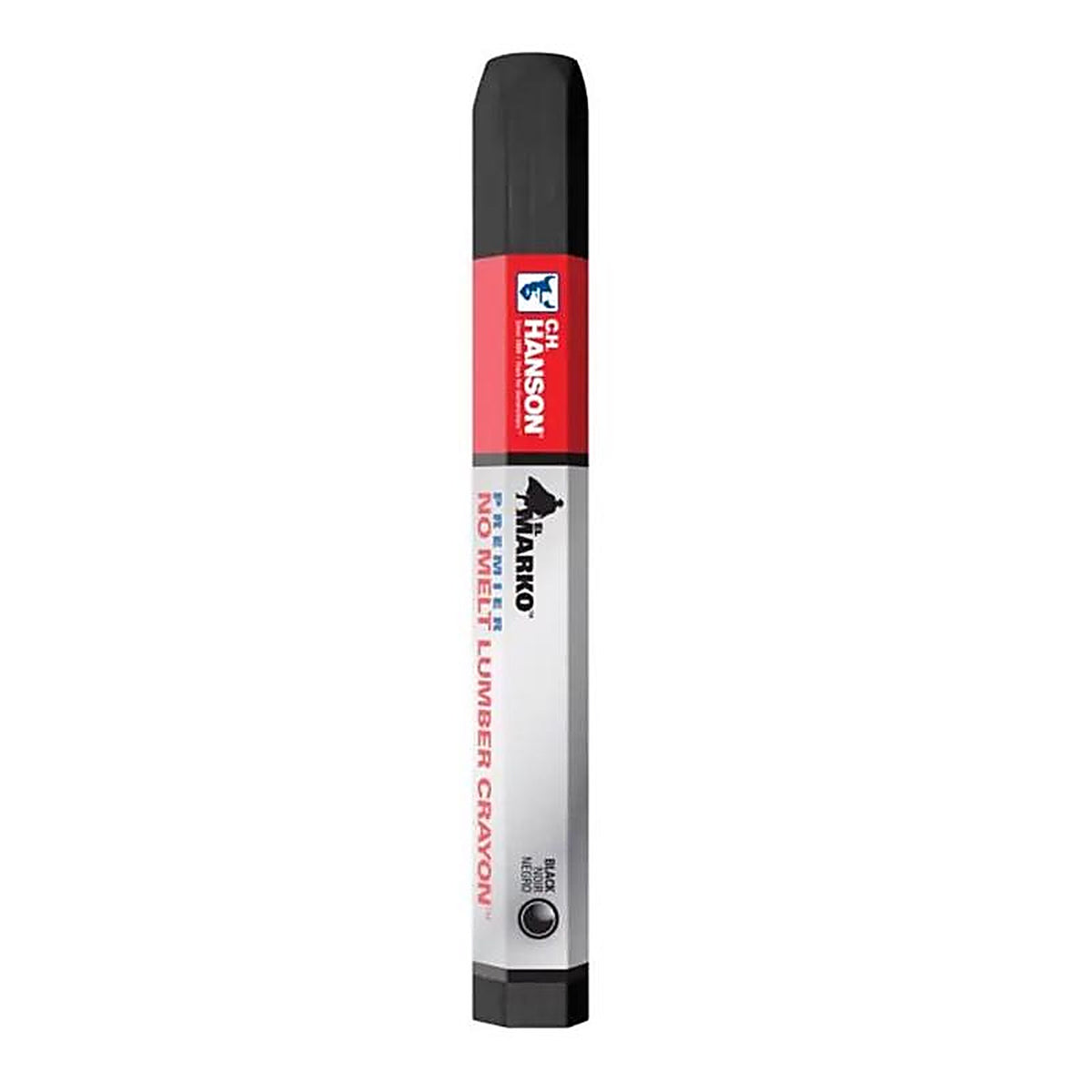 C.H. Hanson - 10384 - 4.5 in. L x 0.5 in. W Lumber Crayon Black Metal 1/pc.