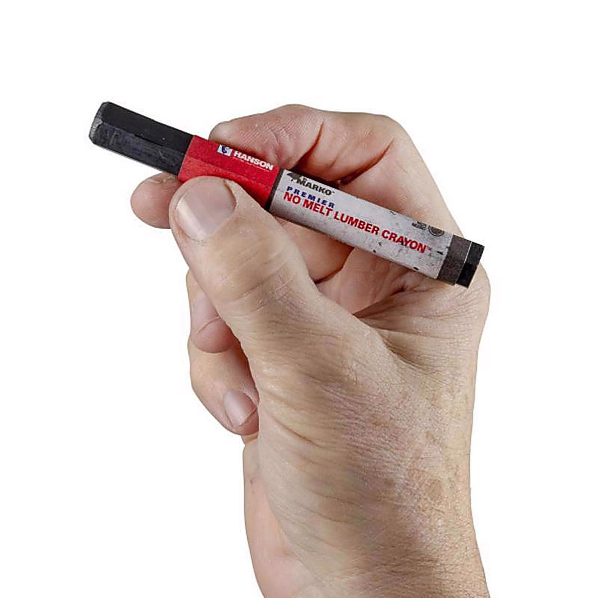 C.H. Hanson - 10384 - 4.5 in. L x 0.5 in. W Lumber Crayon Black Metal 1/pc.