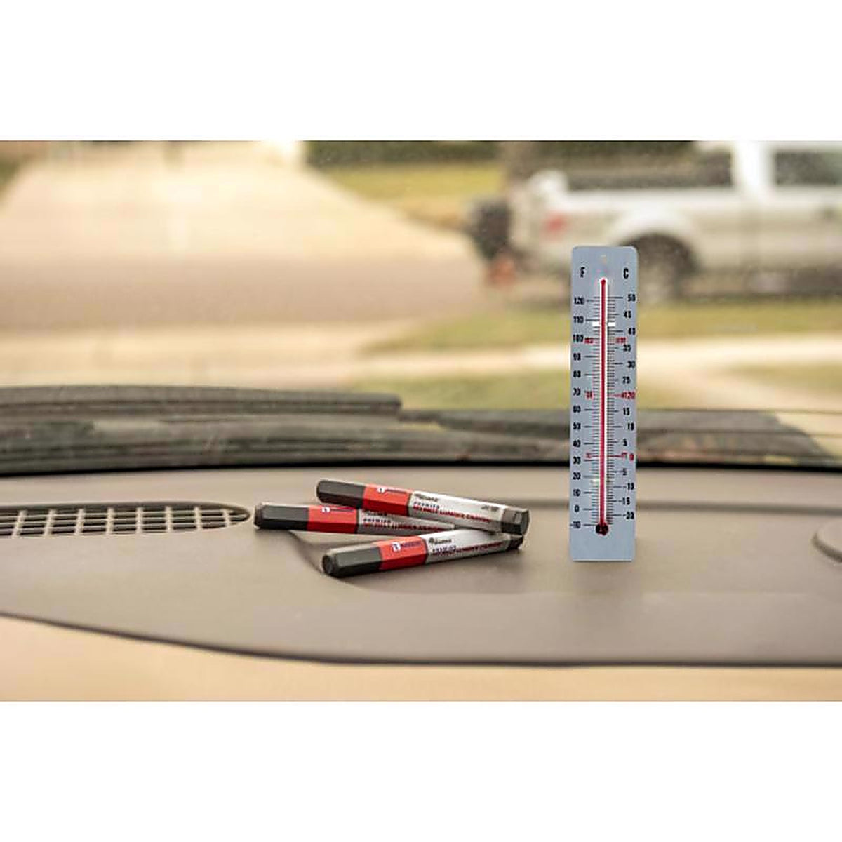 C.H. Hanson - 10384 - 4.5 in. L x 0.5 in. W Lumber Crayon Black Metal 1/pc.