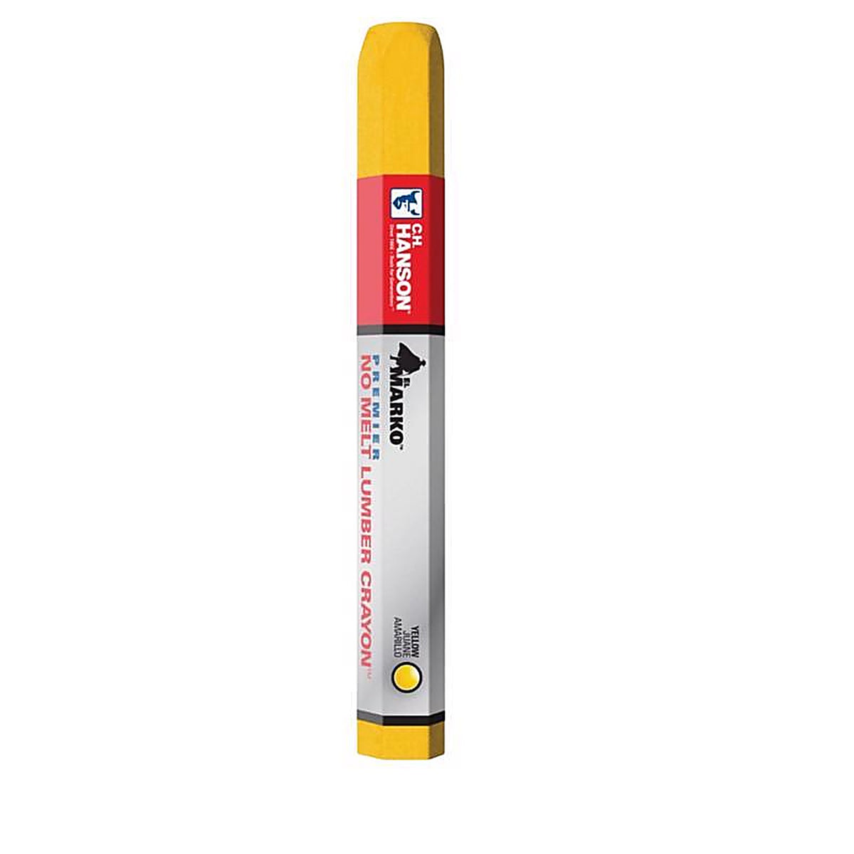 C.H. Hanson - 10385 - 4.5 in. L x 0.5 in. W Lumber Crayon Yellow Metal 1/pc.