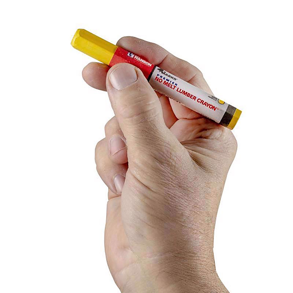 C.H. Hanson - 10385 - 4.5 in. L x 0.5 in. W Lumber Crayon Yellow Metal 1/pc.