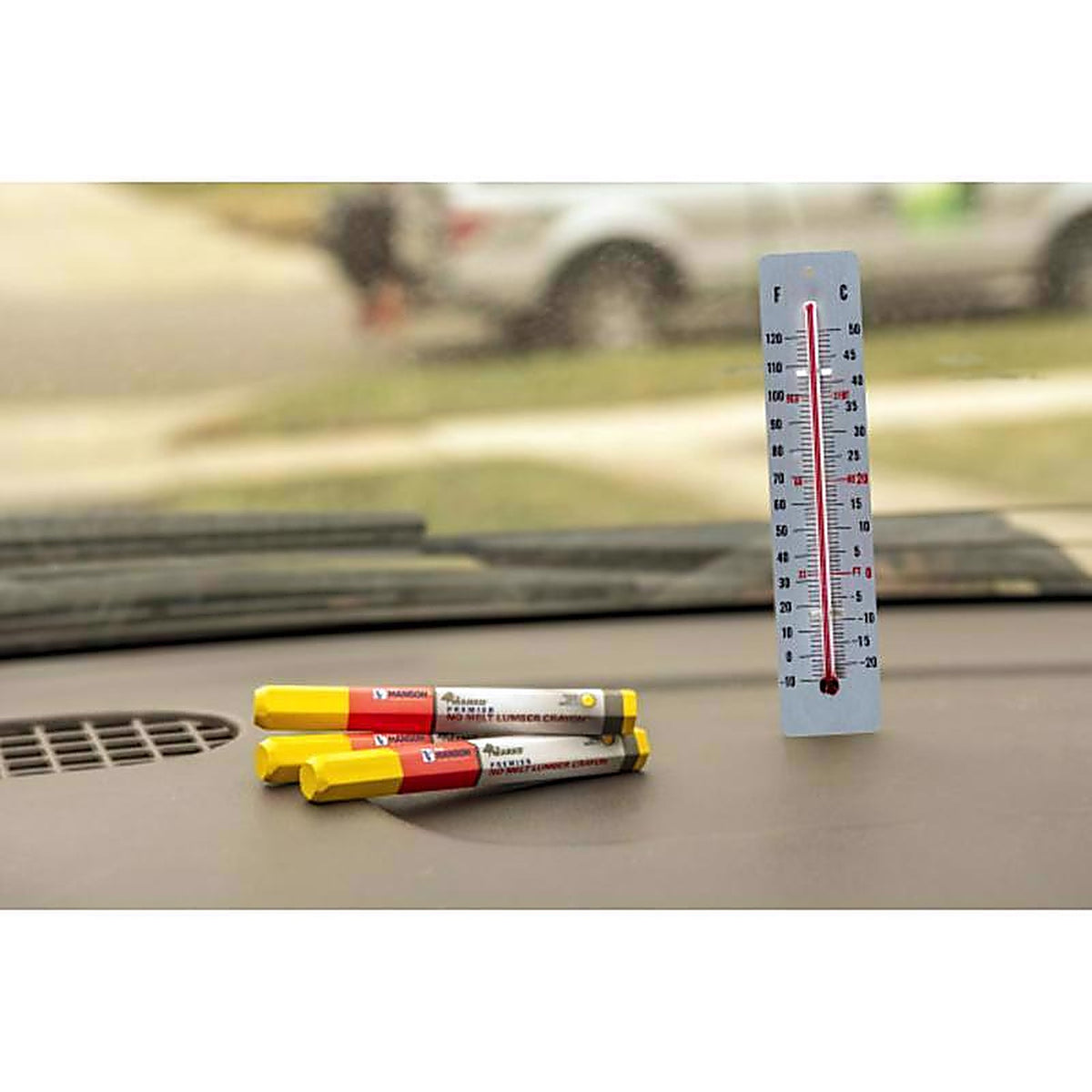 C.H. Hanson - 10385 - 4.5 in. L x 0.5 in. W Lumber Crayon Yellow Metal 1/pc.