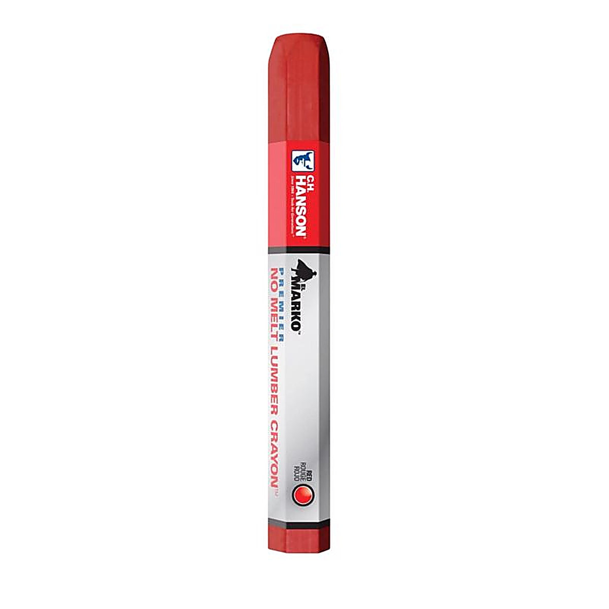 C.H. Hanson - 10382 - 4.5 in. L x 0.5 in. W Lumber Crayon Red Metal 1/pc.