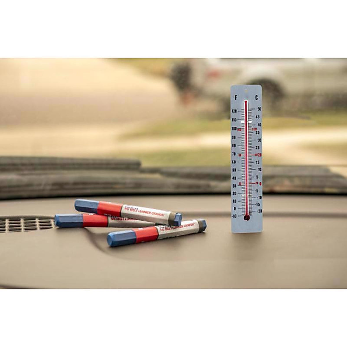 C.H. Hanson - 10383 - 4.5 in. L x 0.5 in. W Lumber Crayon Blue Metal 1/pc.