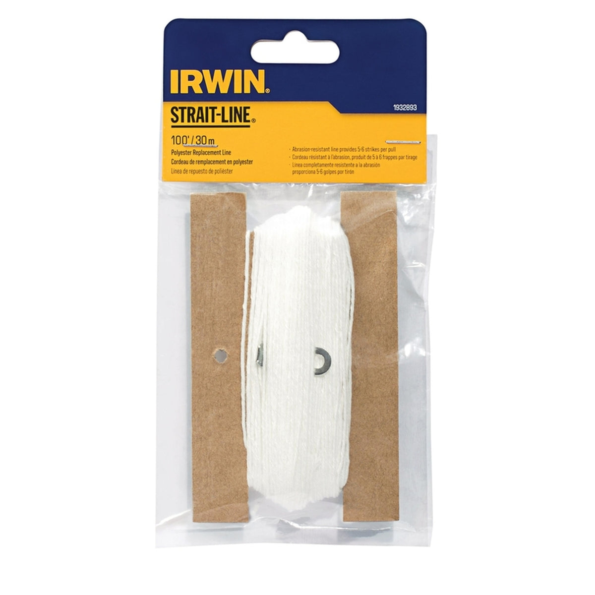 Irwin - 1932893 - Strait-Line White Twisted Chalk Line Refill 100 ft.