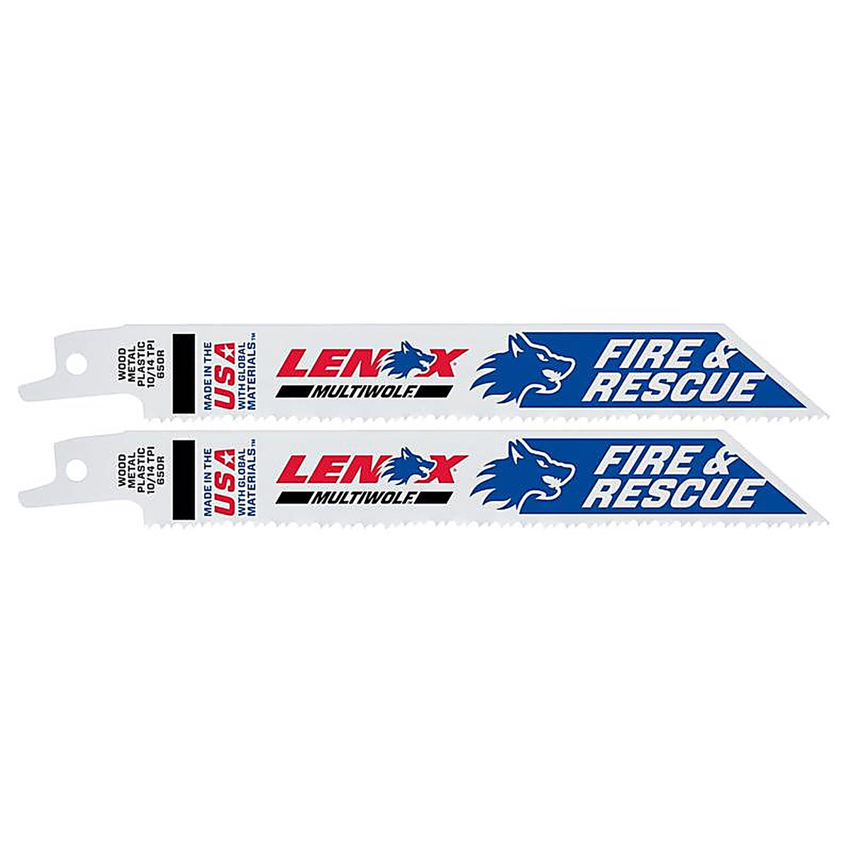 Lenox - 20592650R - 6 in. Bi-Metal Reciprocating Saw Blade 10/14 TPI - 2/Pack