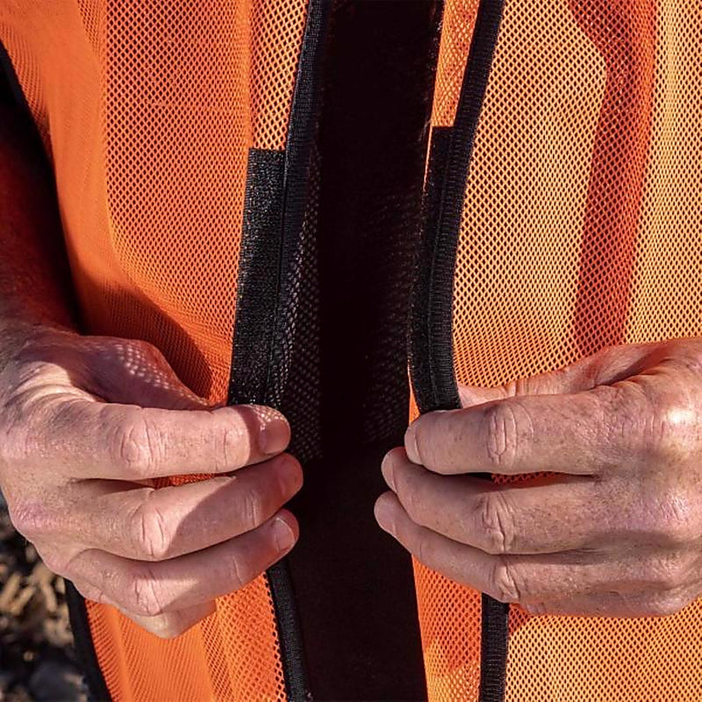 C.H. Hanson - 55100 - Reflective Polyester Mesh Safety Vest Orange One Size Fits All