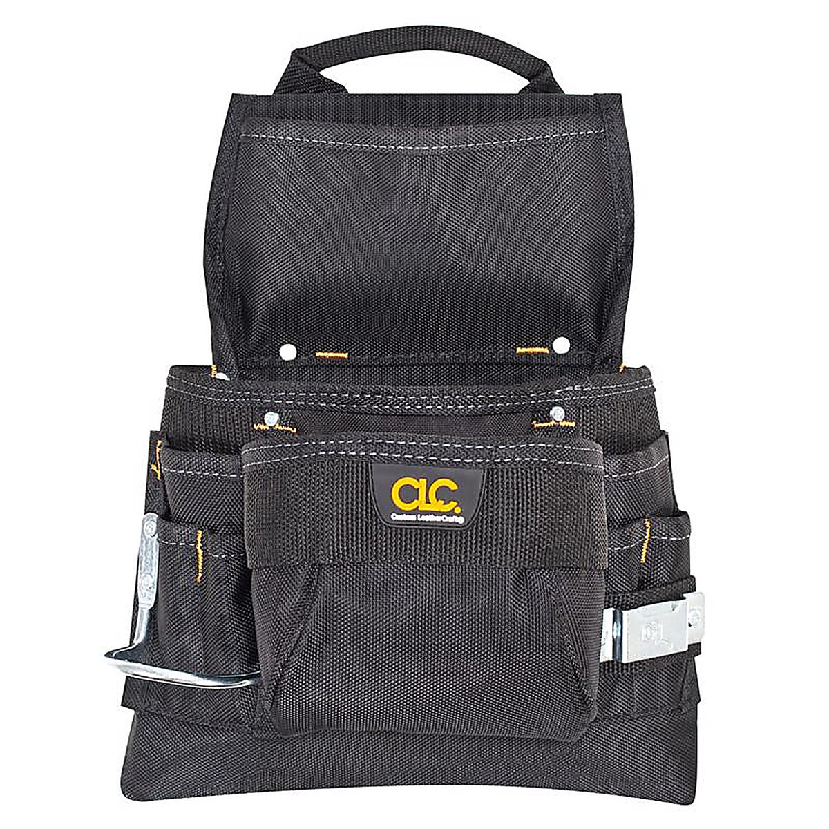 CLC - 5833 - 5 in. W X 15.25 in. H Ballistic Polyester Tool Bag 9 pocket Black 1 pc