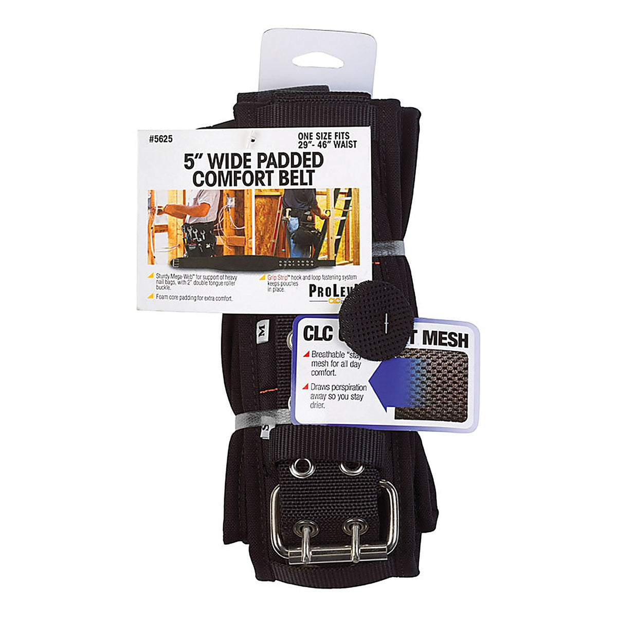 CLC - 5625 - Nylon Work Belt 4.25 in. L X 12.5 in. H Black 29 in. 46 in.