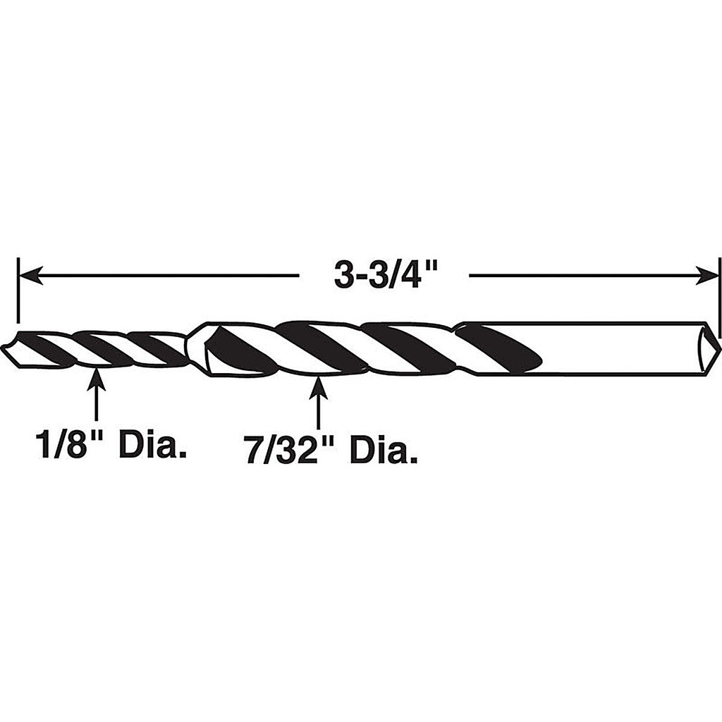 Prime-Line - P7922 - 7/32 in. x 3.75 in. L Steel Step Drill Bit 1/pc.