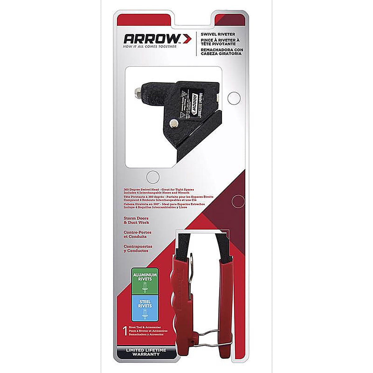 Arrow Fastener - RHT300 - Steel Rivet Tool Black 1/pc.