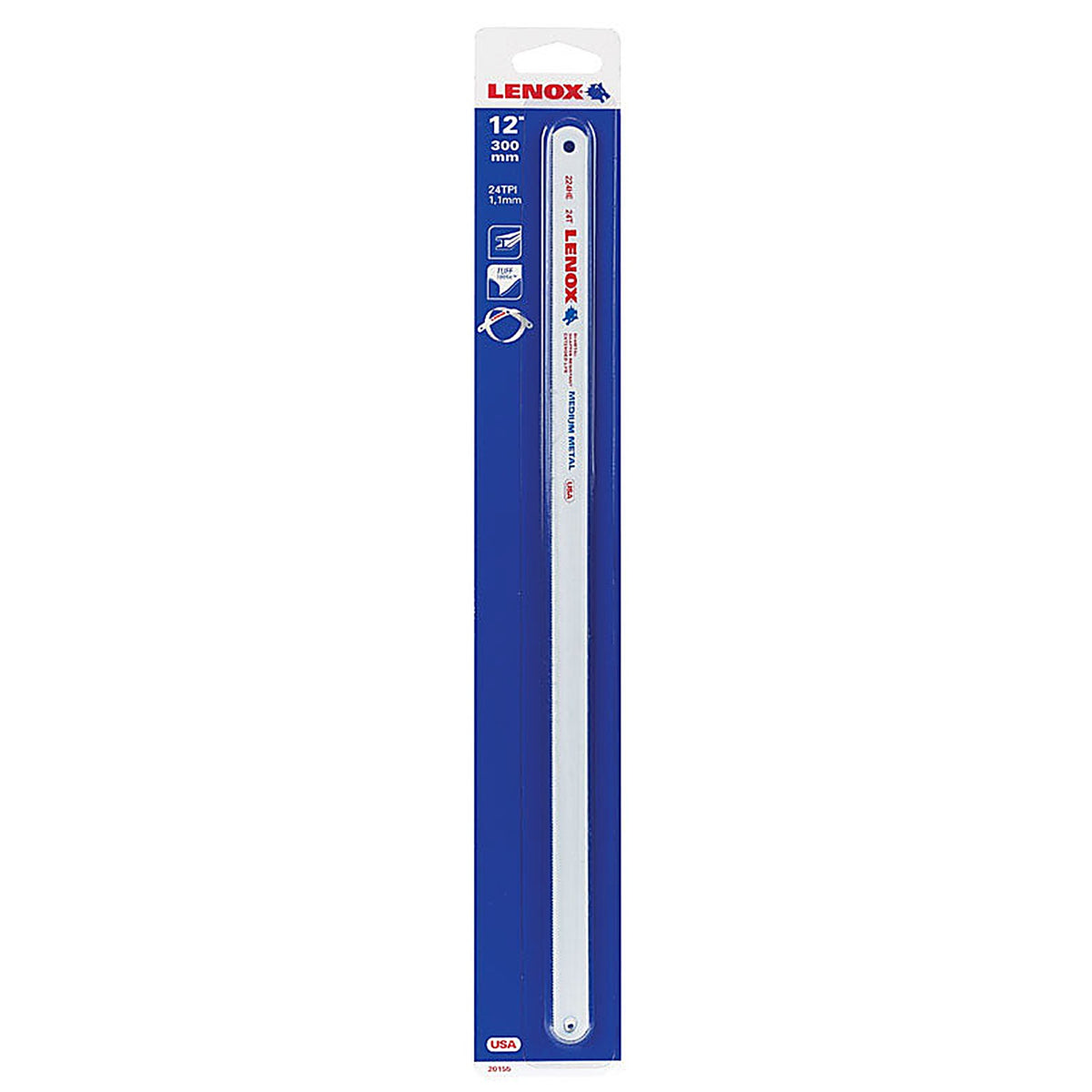 Lenox - 20155S224HE - 12 in. Bi-Metal Hacksaw Blade 24 TPI - 1/Pack