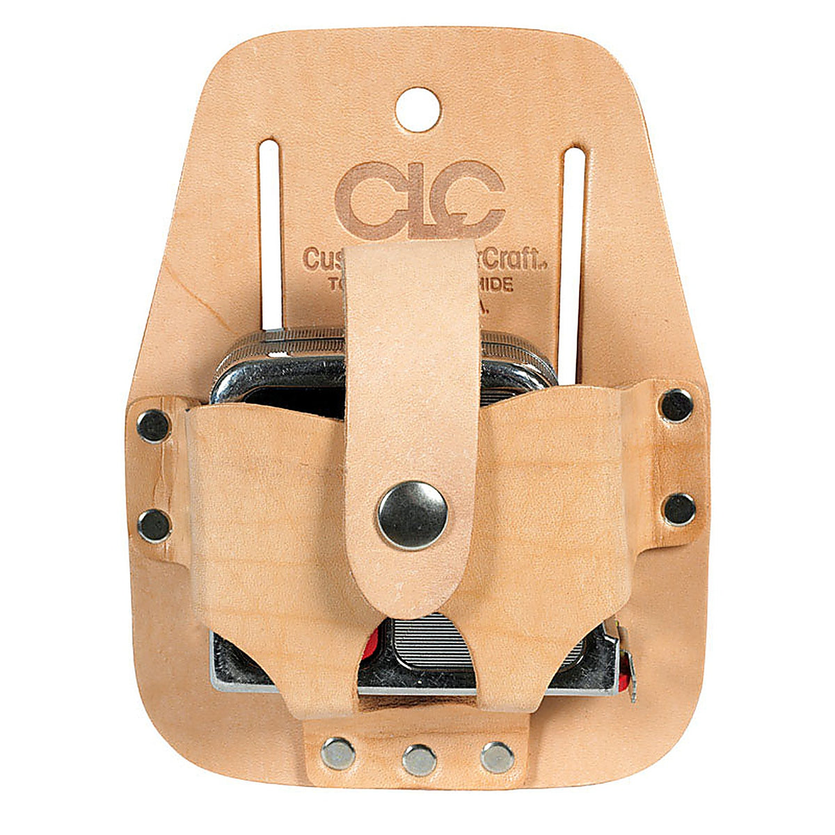 CLC - 464 - 1 pocket Leather Tape Rule Holder 3.5 in. L X 4.5 in. H Tan