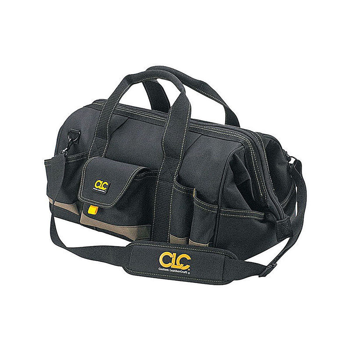 CLC - 1163 - 11 in. W X 12 in. H Polyester Tool Bag 25 pocket Black/Tan 1 pc