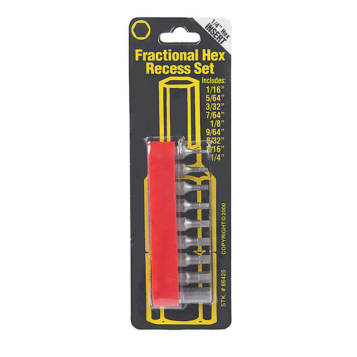 Best Way Tools - 86425 - Hex Assorted 1/4 x 1 in. L Screwdriver Bit Carbon Steel 9/pc.
