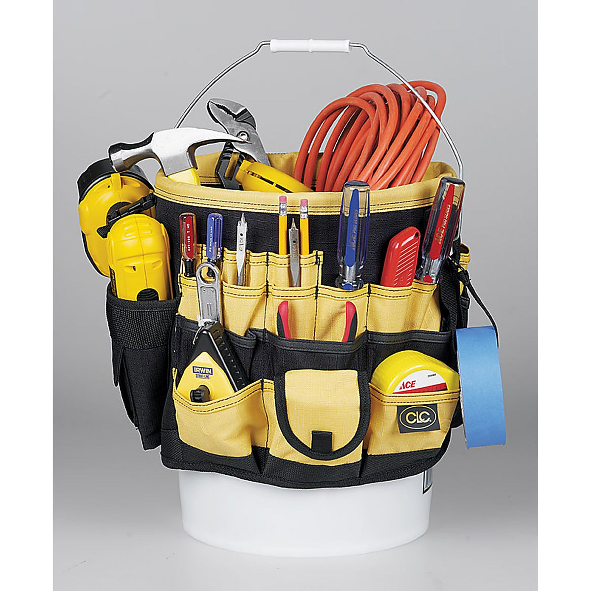 CLC - 4122 - 3.25 in. W X 13 in. H Polyester Bucket Organizer 61 pocket Black 1 pc