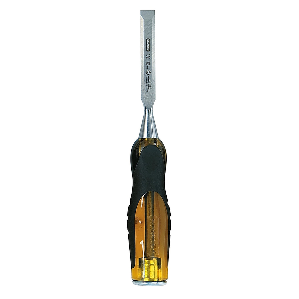 Stanley - 16-975 - FatMax Thru-Tang 1/2 in. W Steel Wood Chisel Black/Yellow - 1/Pack