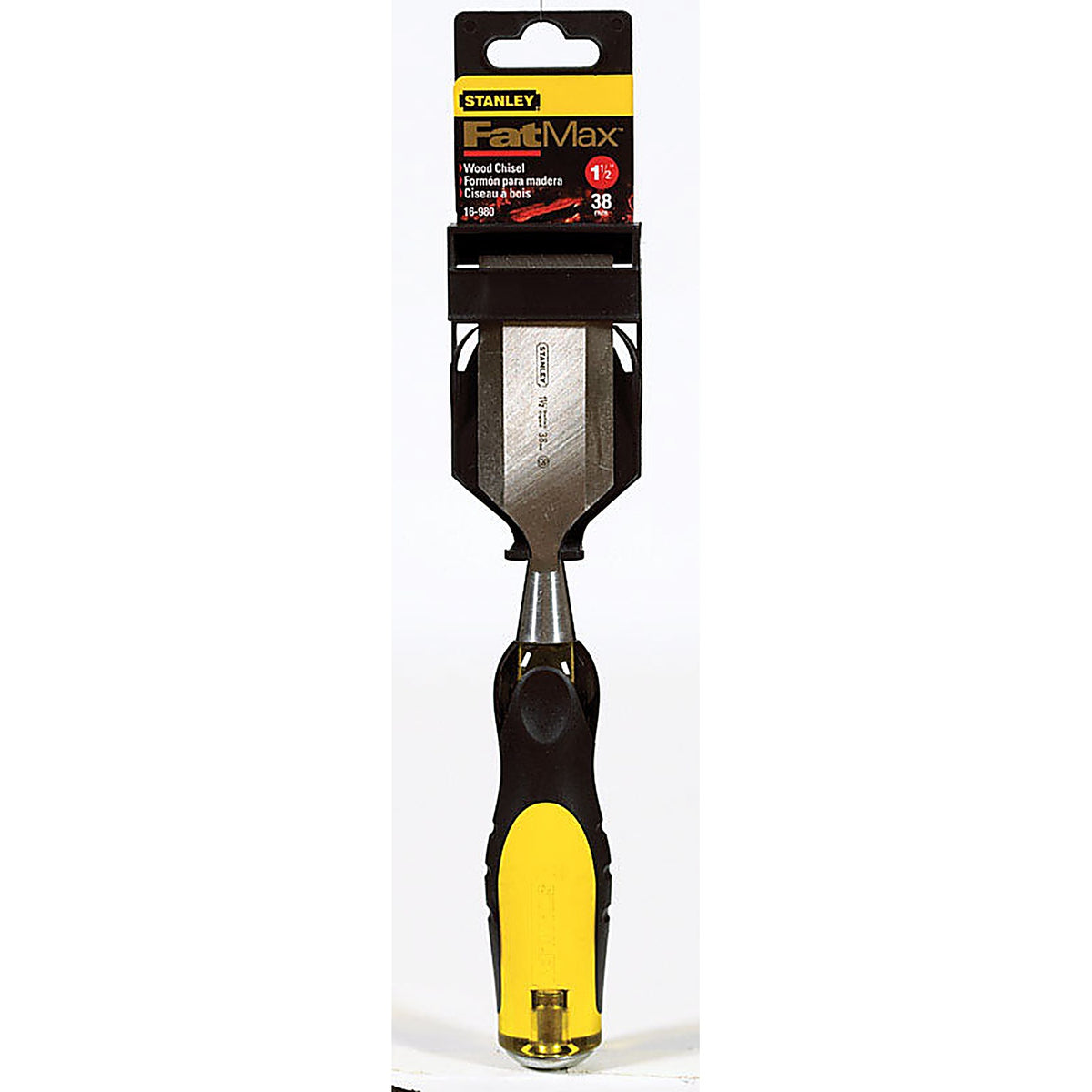 Stanley - 16-980 - FatMax Thru-Tang 1-1/2 in. W Steel Wood Chisel Black/Yellow - 1/Pack