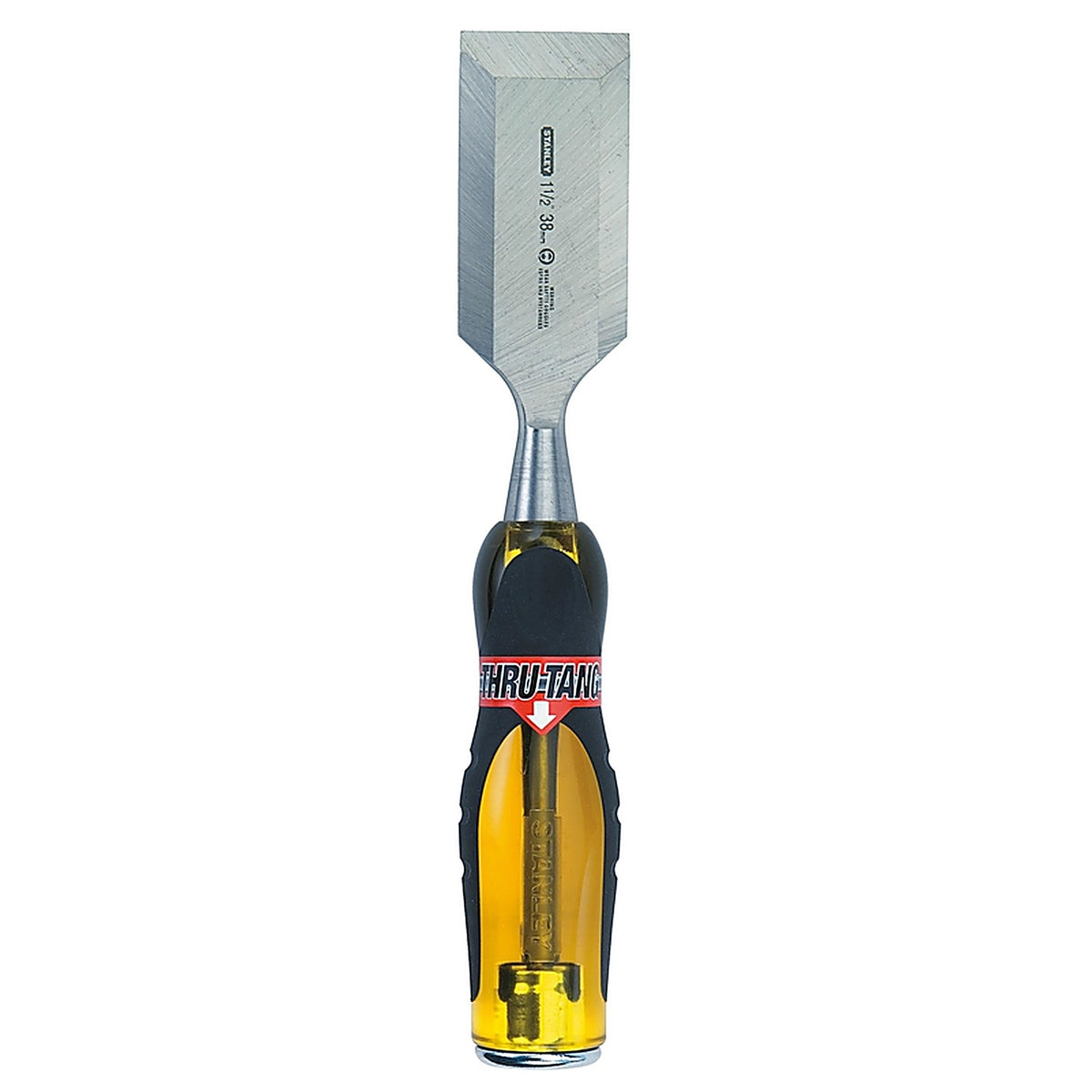 Stanley - 16-980 - FatMax Thru-Tang 1-1/2 in. W Steel Wood Chisel Black/Yellow - 1/Pack