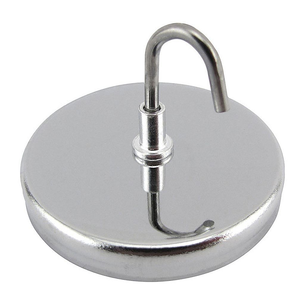 Master Magnetics - 7218 - Handi-Hook 1.25 in. Ceramic Magnetic Hook 20 lb. pull 3.4 MGOe Silver 1/pc.