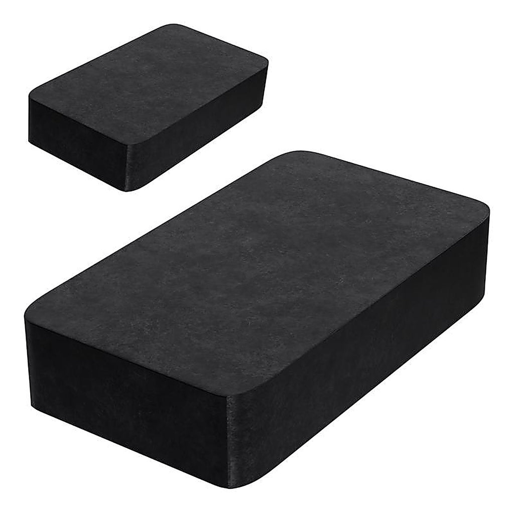 Master Magnetics - 7044 - 1.875 in. Ceramic Block Magnets 3 lb. pull 3.4 MGOe Black 2/pc.