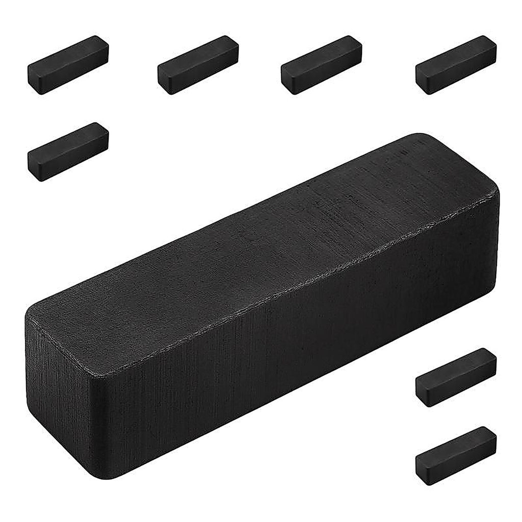 Master Magnetics - 7001 - .875 in. Ceramic Block Block Magnets 0.6 lb. pull 3.4 MGOe Black 8/pc.