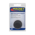 Master Magnetics - 7041 - .187 in. Ceramic Disc Magnets 0.7 lb. pull 1.05 MGOe Black 2/pc.