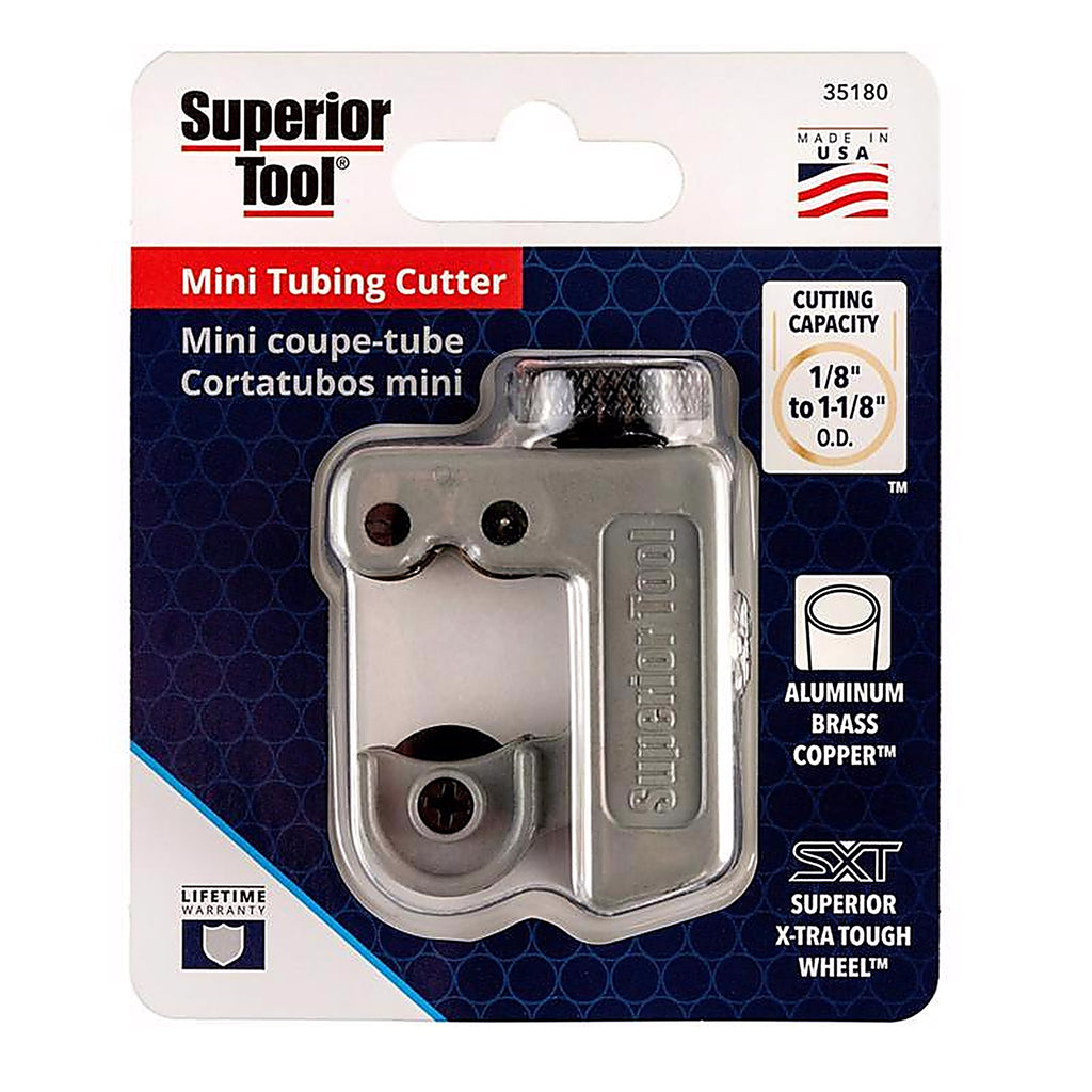 Superior Tool - 35180 - Pipe Cutter Black/Silver