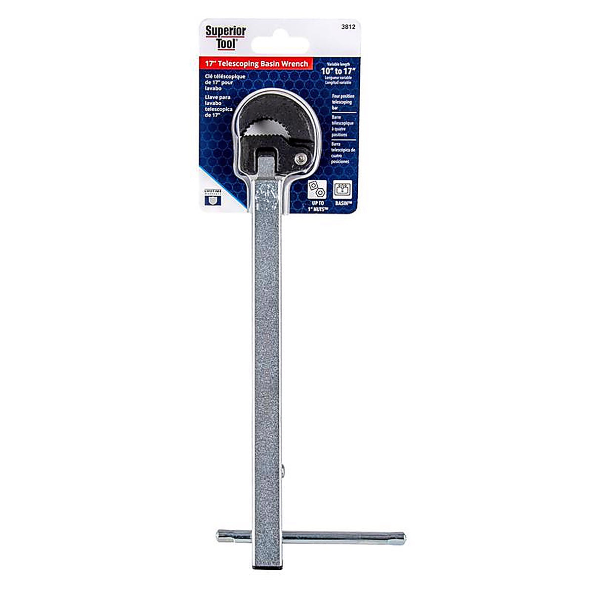 Superior Tool - 3812 - Metal Basin Wrench