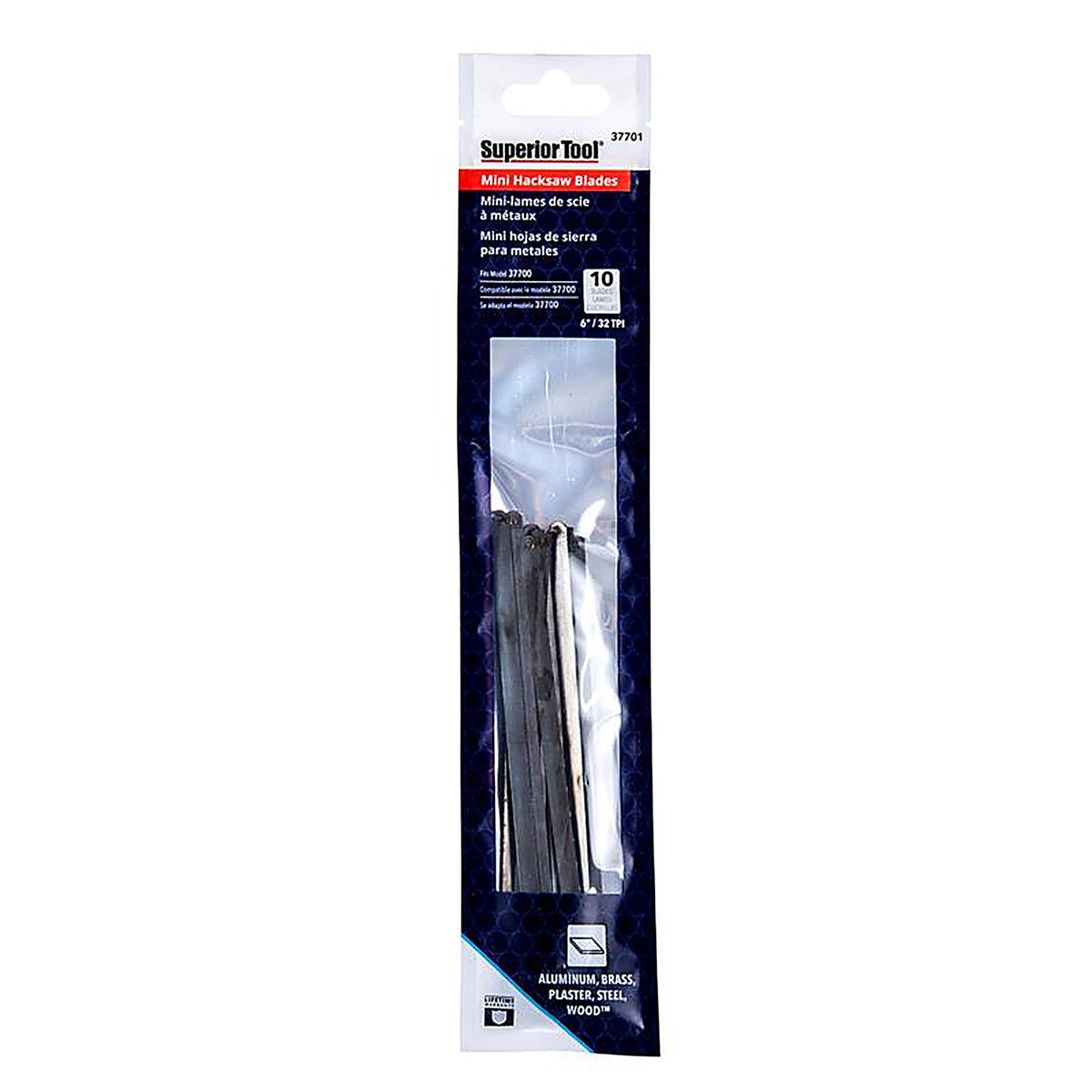 Superior Tool - 37701 - 6 in. High Carbon Steel Hacksaw Blade 32 TPI - 10/Pack
