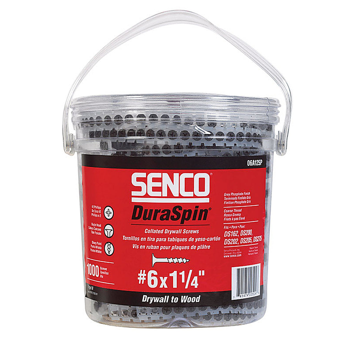Senco - 06A125P - DuraSpin No. 6 x 1-1/4 in. L Phillips Drywall Screws - 1000/Pack