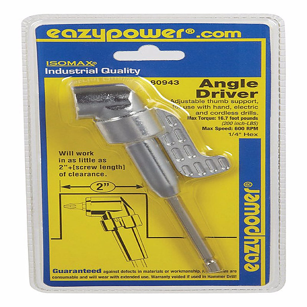 Eazypower - 80943 - Isomax Hex 2 in. L Drilling and Driving Utility Set Steel 1/pc.