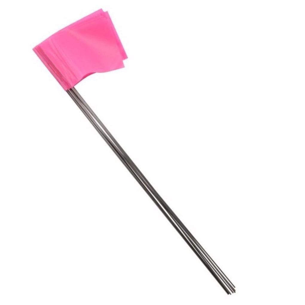 C.H. Hanson - 15066 - 15 in. Pink Marking Flags Polyvinyl - 10/Pack