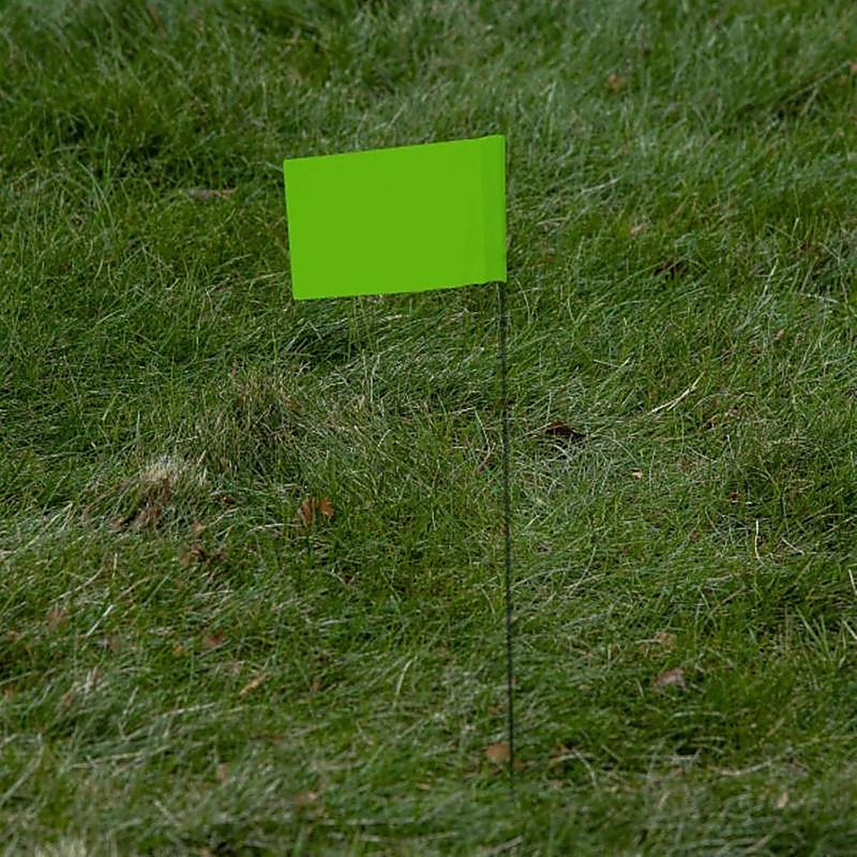 C.H. Hanson - 15067 - 15 in. Fluorescent Lime Marking Flags Polyvinyl - 10/Pack