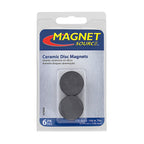 Master Magnetics - 7004 - .156 in. Ceramic Disc Magnets 0.8 lb. pull 3.5 MGOe Black 6/pc.
