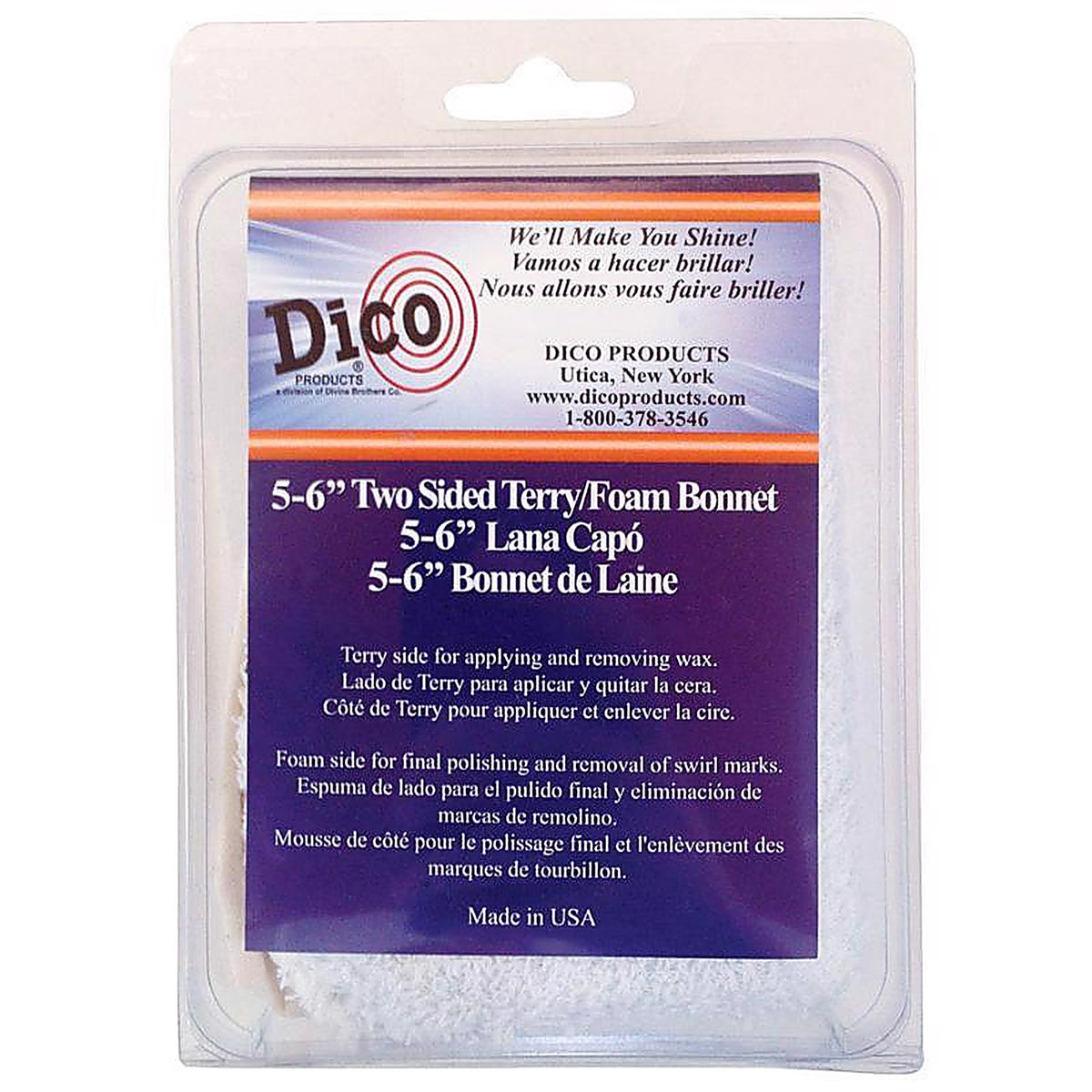 Dico - 584-44340 - Synthetic Fiber Polishing Bonnet
