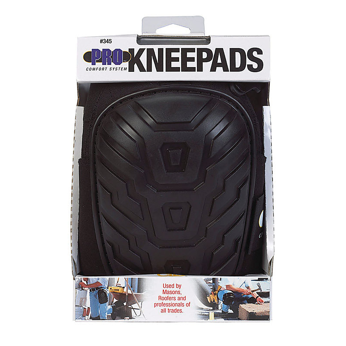 CLC - 345 - 7 in. L X 4.9 in. W Foam/Polyester Knee Pads Black