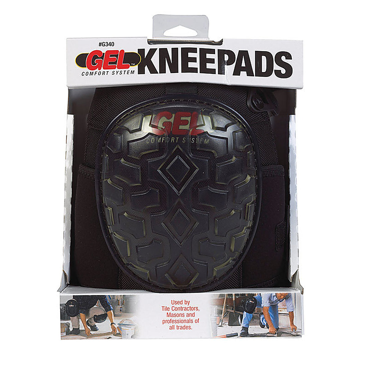 CLC - G340 - 8 in. W Gel Knee Pads Black
