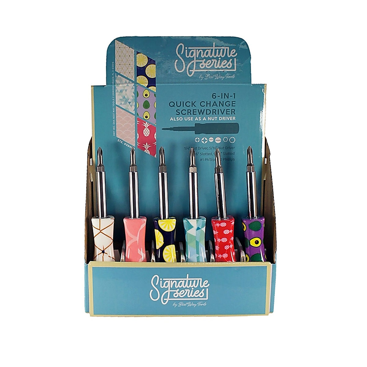 Best Way Tools - 59460 - Signature 6-in-1 screwdriver 8 in.