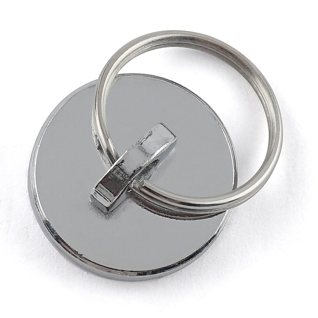 Master Magnetics - 7287 - 1-1/8 in. Neodymium Round Magnet with Ring 35 lb. pull Silver 1/pc.